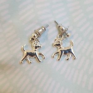 Vintage dog earrings